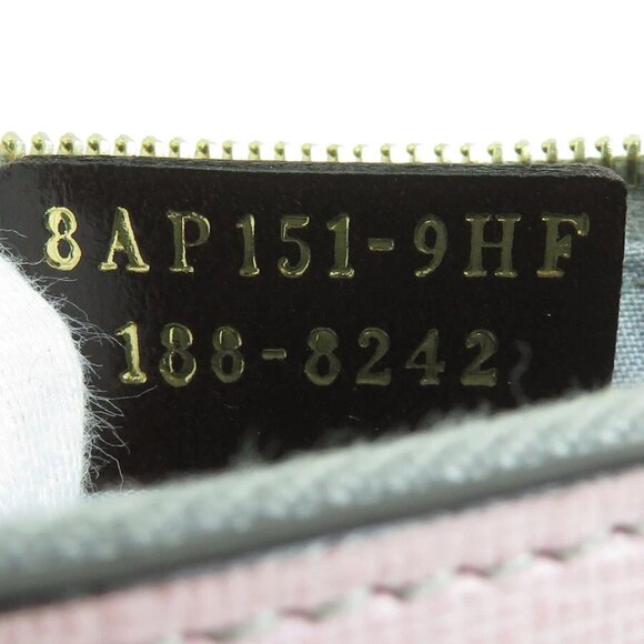 Auth FENDI Monster Coin Purse Case Pink/Gray/Off White Leather/Goldtone - Picture 8 of 10